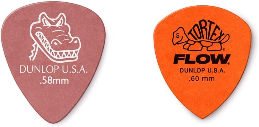 Dunlop Gator Grip, Purple.71mm, 72/Bag & .73 Max-Grip® Nylon Standard, Gray.73mm, 12/Player's Pack