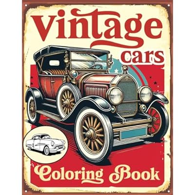 Vintage Cars Coloring Book