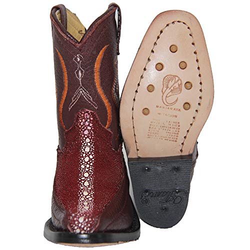 Kids Cowboy Boot Toddlers Infant Western Stingray Snip Toe Boot2