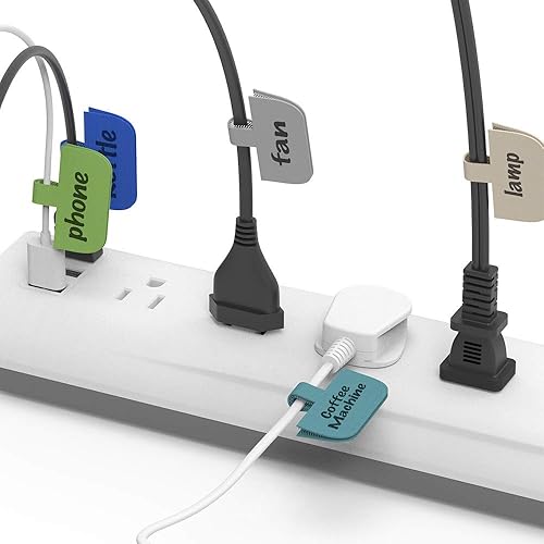 Miniatura 7 de XIAOXI - Etiquetas de cable de gran tamaño, etiquetas de cable, etiquetas de cable y etiquetas de alambre para gestión e identificación de cables,