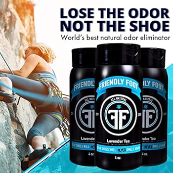 Friendly Foot Shoe Smell Eliminator | All Natural Shoe Deodorizer | Remove Extreme Foot Odor Effectively | Naturally Lavender & Mint Scented | ...
