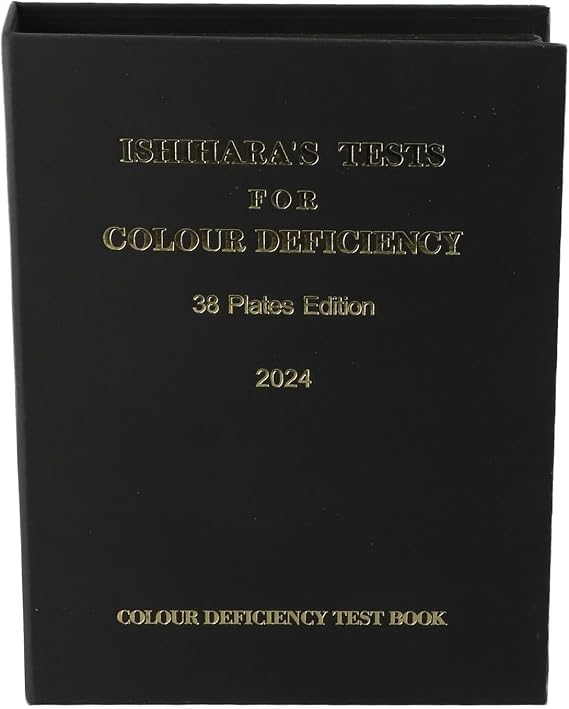 Professional 38 Piece Ishihara Color Vision Test Book 2024 Edition for Accurate Diagnosis