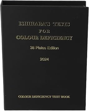 Professional 38 Piece Ishihara Color Vision Test Book 2024 Edition for Accurate Diagnosis