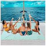 Giant Turkish Beach Towel Blanket Extra Large Boho Cotton Throw Blanket Pool Cloud Towel Quick Dry Sand Free Microfiber Sandrpoof Adult Women Lightweight Oversized Xl Xll Big Jumbo Wide 2 Person Size