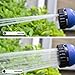VKTECH Portable Adjustable Garden Hose High Pressure Gun Sprinkler Nozzle Water Spray Gun Car Wash Hose Garden Water Gun Nozzle/ Blue
