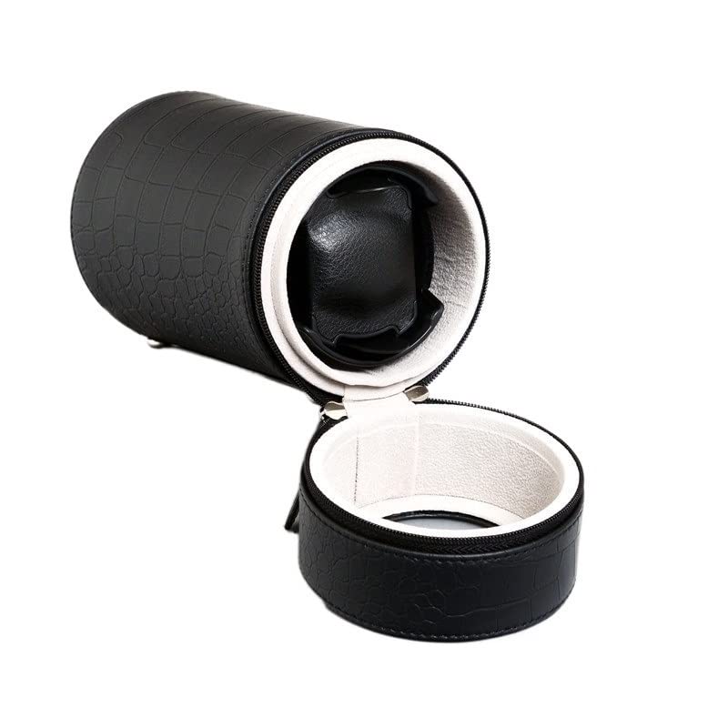 Enrollador de Reloj for Relojes automáticos   Caja de Viaje con un Solo Soporte Que Funciona con batería   Motor silencioso, Modos giratorios, Ventana acrílica   Caja de Cuerda mecánica for Hombres y