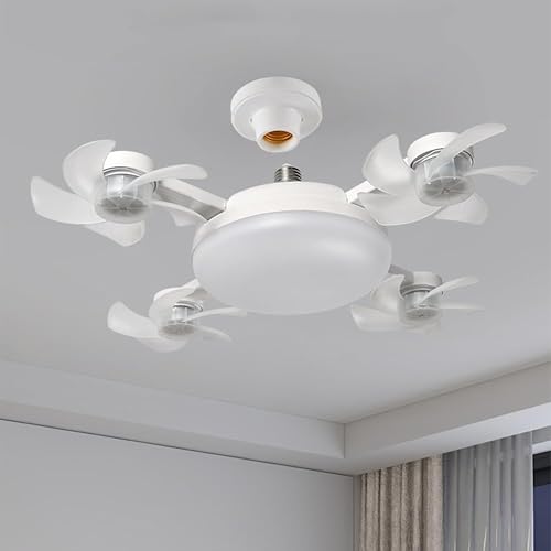 Ventilateur de plafond avec lumières et télécommande, 3 à…