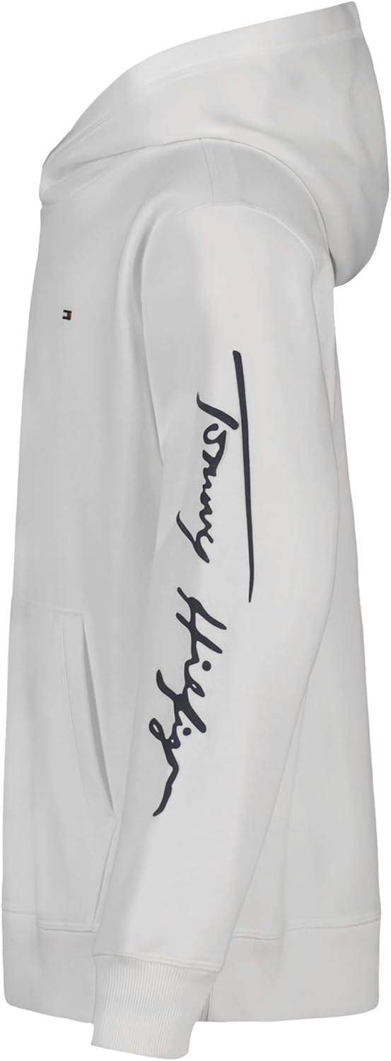 Tommy Hilfiger boys Long Sleeve Fleece Pullover Hoodie - Image 2