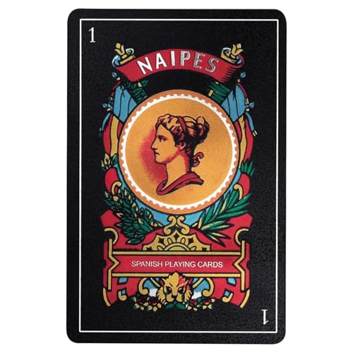 ZOEASHLEY Original Español Impermeable Cartas Brisca Cartas De Puerto Rico – Juego De Cartas Español De Plástico Mexicano Carta De Póker Baraja