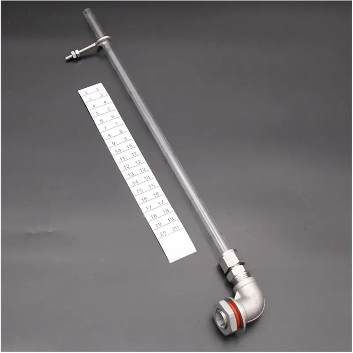 Brewing Accessories 11"/16"/20" Weldless Sight Gauge Stainless Steel PC Tube High Temp 7/8" Hole Homebrew Kettle/Keg Brewing Accessories(11inch 28cm Tube)