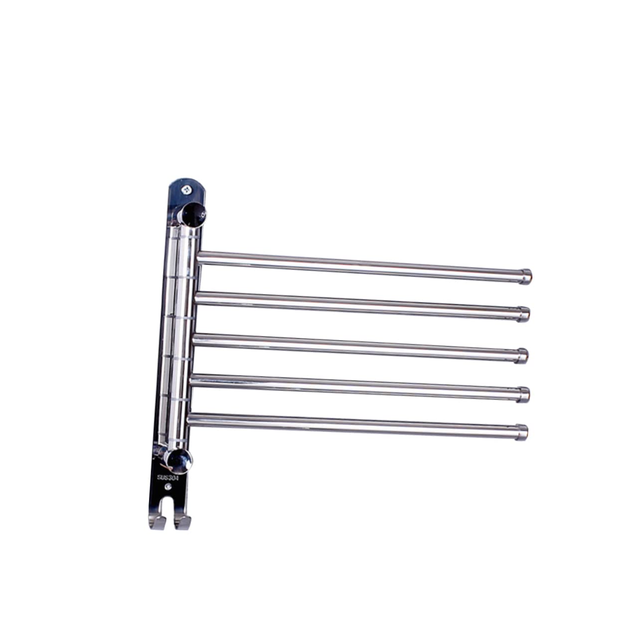 Porte-serviettes pivotant Homoyoyo pour optimiser le rangement des petites douches