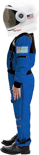 Miniatura 4 de Spooktacular Creations Disfraz de astronauta con casco, traje espacial para niños pequeños, disfraz de astronauta de Halloween para cosplay