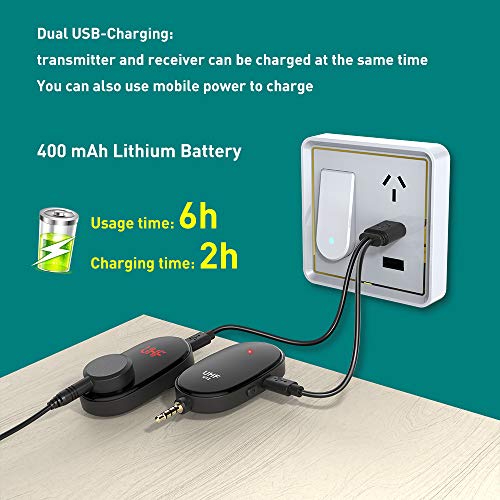 UHF Wireless Lavalier Lapel Microphone,Upgraded Digital Screen Adjustable Wireless Mic System,Compatible with iPhone,Phone,PC,Laptop,Camera,ipad,Use to Live,Video Recording,TikTok,YouTube,Teaching