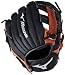 Mizuno Prospect Baseball Glove, Black, Youth/Kids, 9", Worn on left hand