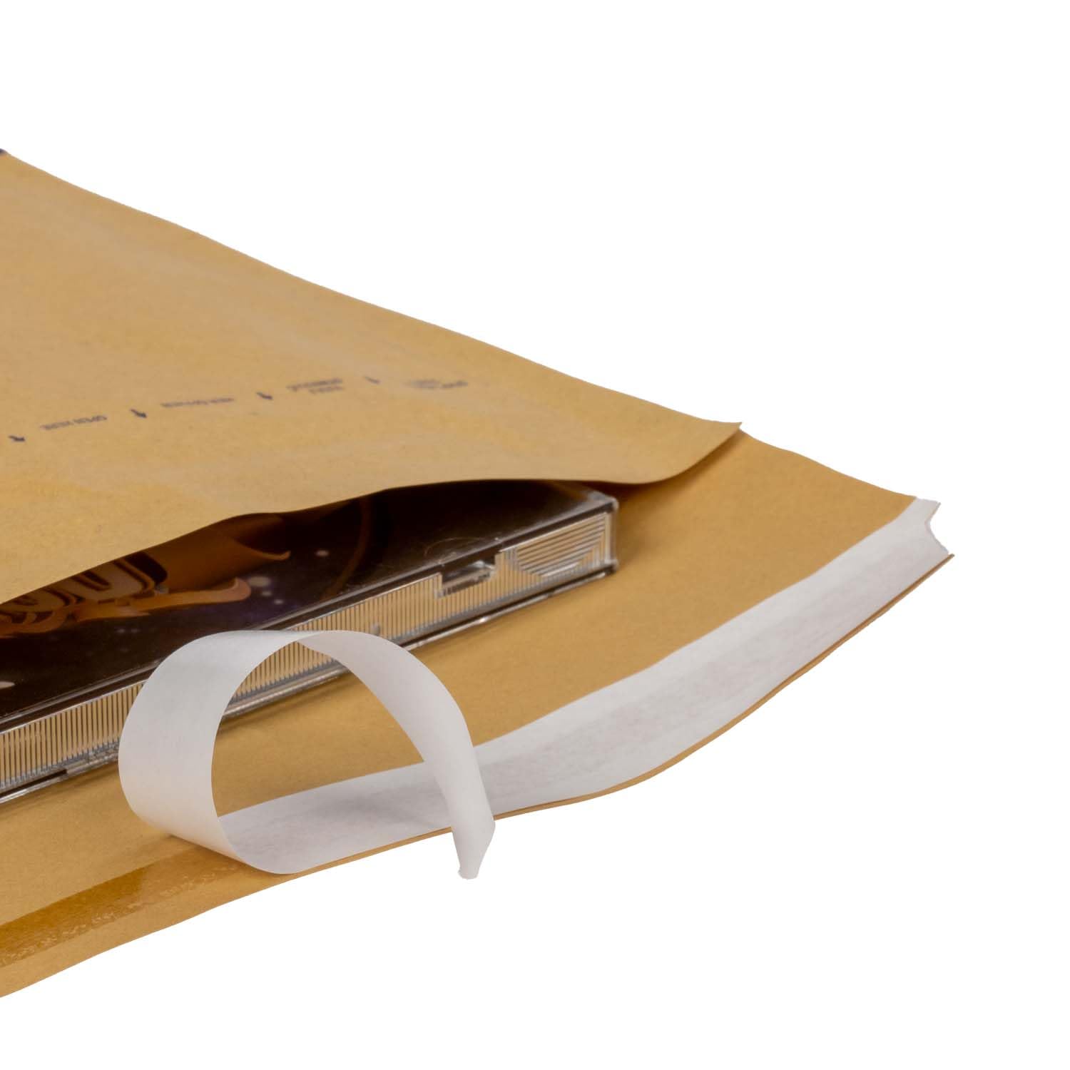 smiley pack Luftpolstertaschen Größe CD Braun 200 x 175 mm, gepolsterte Versandtaschen mit Selbstklebeverschluss für CD und DVD Versand (400 Stück)