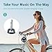EBODA Bluetooth Shower Speaker, Portable Bluetooth Speakers, IP67 Waterproof Wireless Speaker with LED Light, Floating, 2000mAh, True Wireless Stereo for Kayak, Beach, Gifts for unisex -Black
