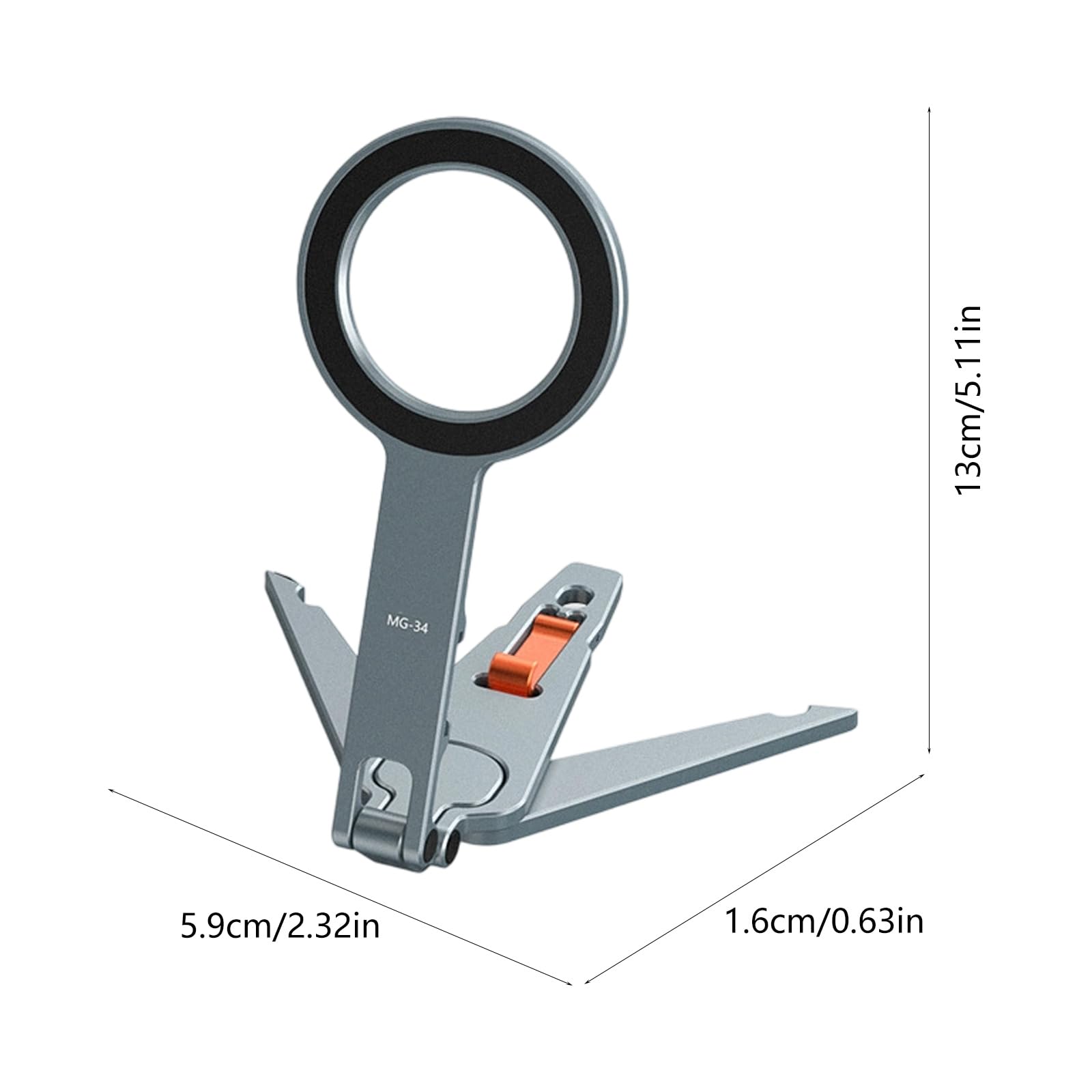 Supporto magnetico per telefono con doppia scarpa fredda