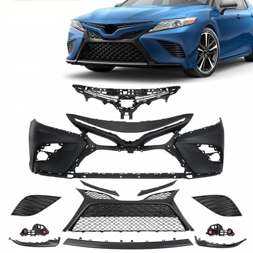 Complete Front Bumper Cover Kit Compatible with 2018 2019 2020