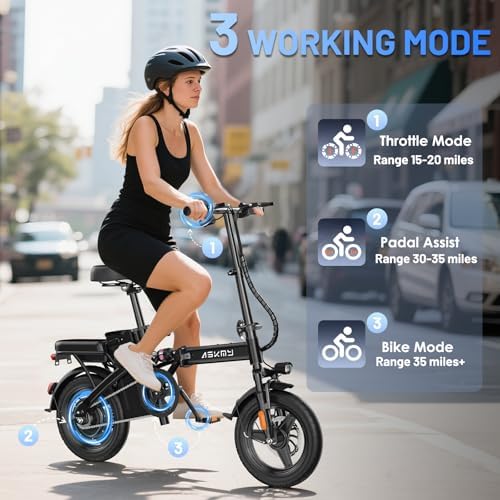 Foldable Electric Bike for Adults and Teens, 14 Inch Ebike for Commuting image 5
