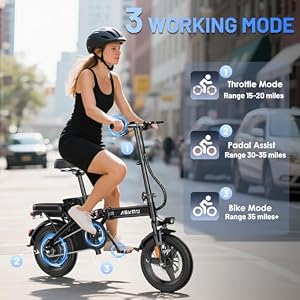 Foldable Electric Bike for Adults and Teens, 14 Inch Ebike for Commuting — photo 3 of 6