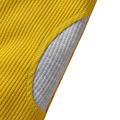 Image of Hopscotch Boys Cotton And Polyester And Spandex Text Print Full-Sleeve Bodysuit in Yellow Color