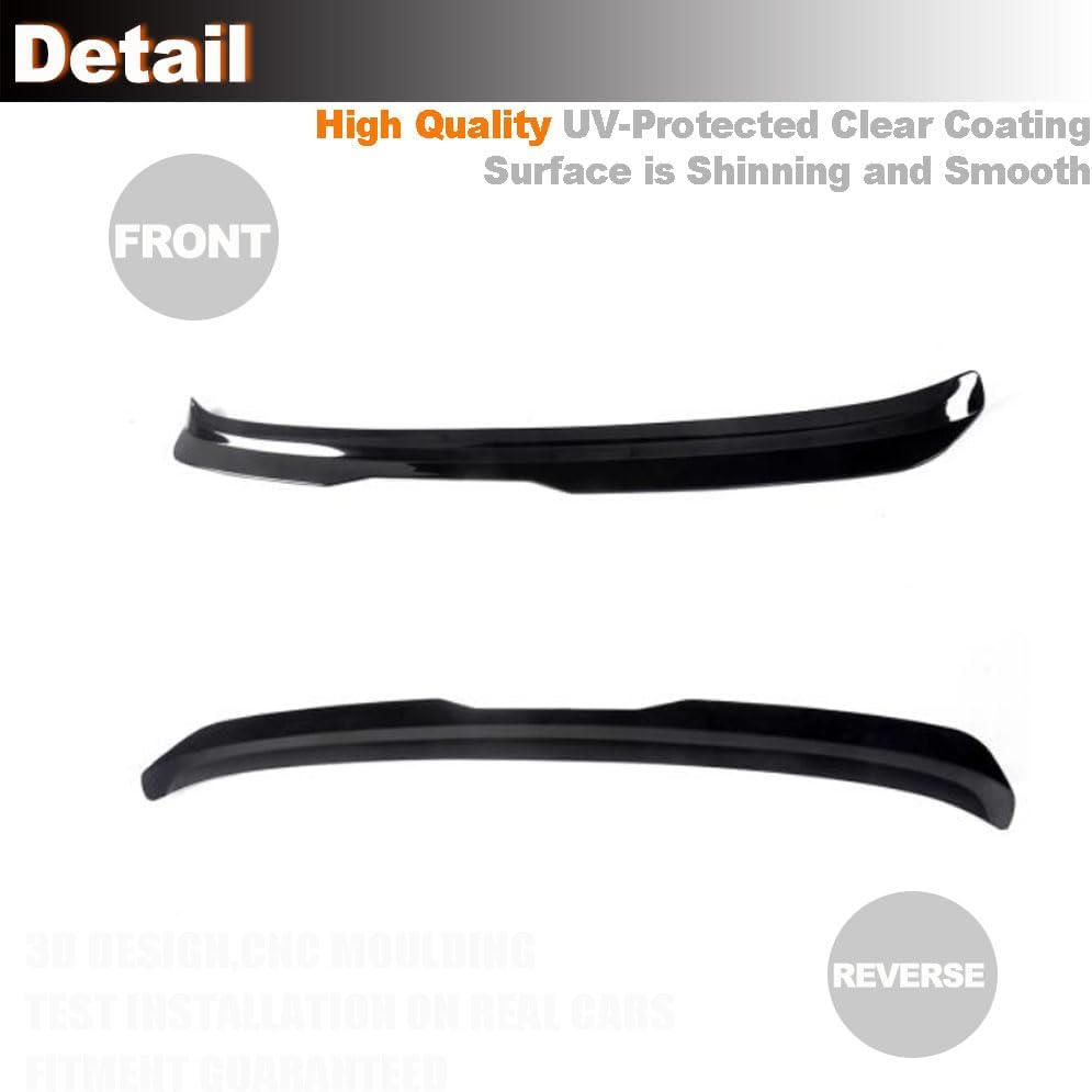 GTI Rear Spoiler for Volkswagen VW Golf 7 MK7 VII 7 7.5 GTI R 2014-2019 Customized Roof Window Top Wing Lip (Gloss Black ABS)