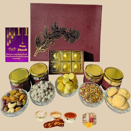Image of NUTRI MIRACLE Bhaidooj Gifting Hamper for Bhaiya with Tilak Set | Bhaiya dooj Gift for Brother