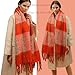 SKNSOFT Winter Thick Women Scarf Colorful Plaid Warm Fashion Lady Cold Weather Scarves