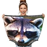DUWAA Simpatico Raccoon 1 Stampa Granny Pantaloni Grandi Mutandine Per Uomo Donna Oversize Novità Slip Regali Divertenti Bomboniere Nero