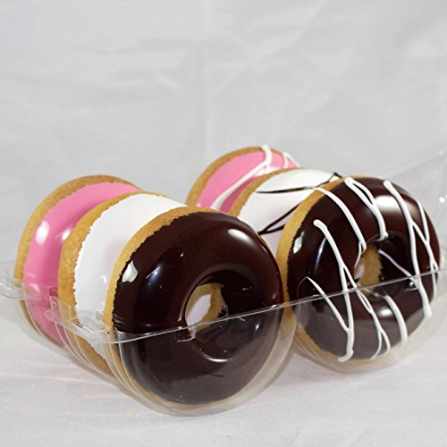 Realistic Food Replicas New! Real Looking Faux Set of 6 Assorted Flavors Donuts
