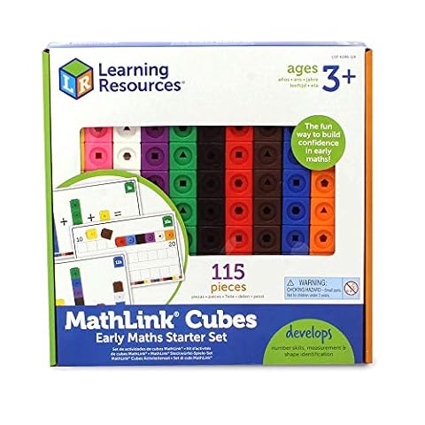 Learning Resources MathLink Kostki Aktywność Wczesne Matematyka 115-Kawałek Rozrusznik Zestaw
