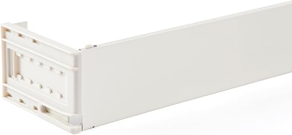 Kenney 506AP Klasik Ayarlanabilir Perde Çubuğu, 71-122 cm Genişlik, Geniş Cep, Beyaz