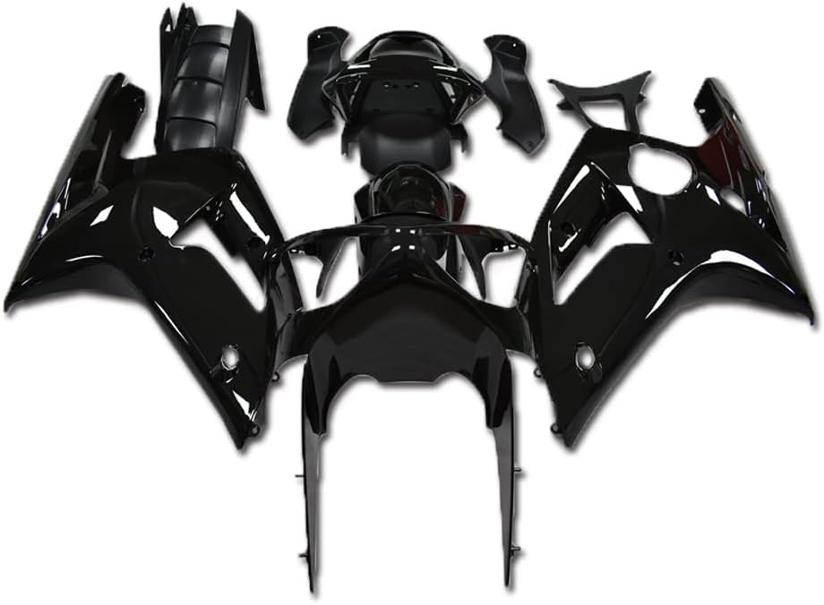 NT FAIRING Glossy Black Fairing Fit for KAWASAKI NINJA 2003 2004 ZX6R 636 New Injection ABS Plastics Bodywork Body Kit Bodyframe Body Work 03 04 ZX-6R