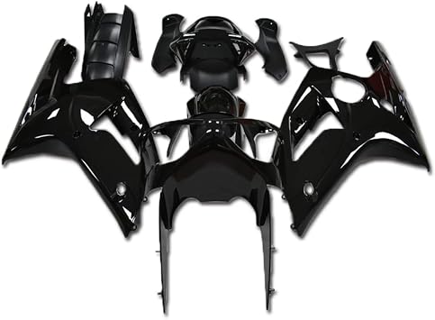 US STOCK Glossy Black Fairing Fit for 2003 2004 ZX6R 636 ZX-6R Injection ABS Plastics Aftermarket Bodywork Bodyframe 03 04
