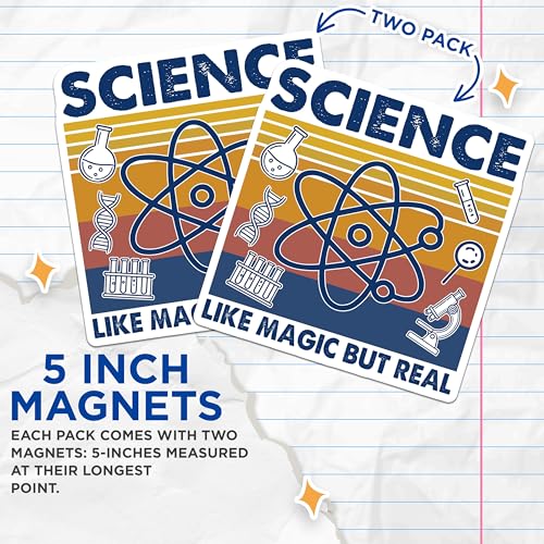 Magnetos decorativos ciencia pack de 2 - 5 pulgadas miniatura 3
