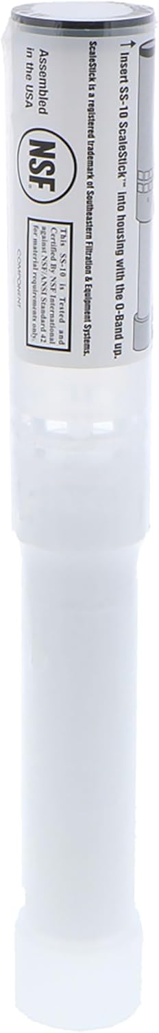 ScaleStick SS-10 Anti-Scale System with HB Filter, NSF Certified, Limescale Prevention, Corrosion Protection for Coffee Machines, Dishwashers, Water Heaters