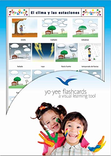 Tarjetas de vocabulario - Spanish Weather and Seasons Flashcards - El Clima y las estaciones - Vocabulary Picture Cards for Language Learning