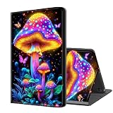 ETLKJVBL for Fire Max 11 Tablet Case(13th Generation,2023 Release), Auto Sleep/Wake, Neon Mushrooms and Butterfly Multiple Angles Viewing Folio Stand Case for Amazon Fire Max 11 Tablet