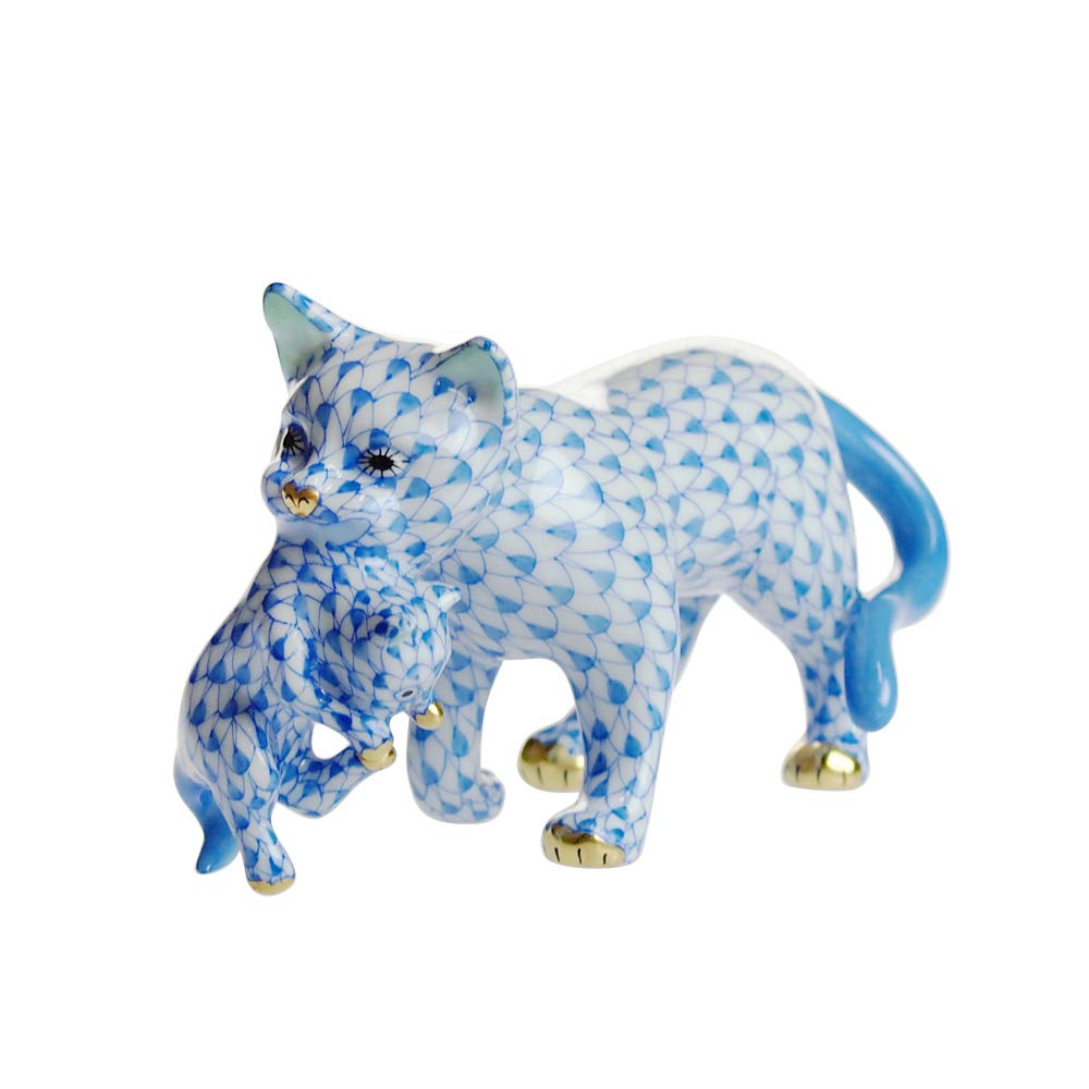 Amazon.co.jp: ヘレンド (HEREND) 人形 VHB 子猫をくわえた猫