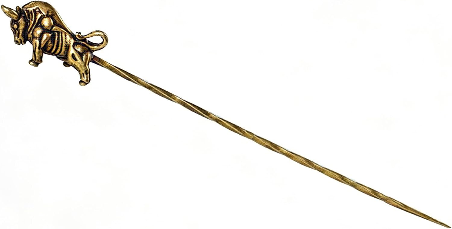 Brass Cigar Pin Spiral Dredge Long Needle Cigar Holder Tool Scorpion Bull Gecko Purse Accessories