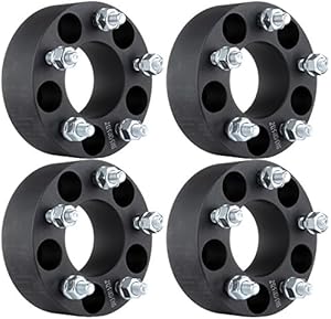 ECCPP 5x4.5 Wheel Spacers 5 Lug 4X 50mm (2") 5x114.3 (5x4.5) with 12x1.5 Studs Fits 2003-2008 for Ford Escape Accord for Hyundai Tiburon for Toyota Rav4