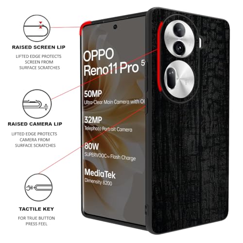 Image of RIGGEAR Sleek Back Cover Case Compatible with Oppo Reno 11 Pro 5G (TPU+PC | Dragon)