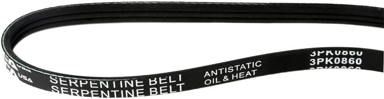 MOCA 3PK860 EPDM Serpentine Belt Fits 2004-2009 for Toyota Prius 1.5L