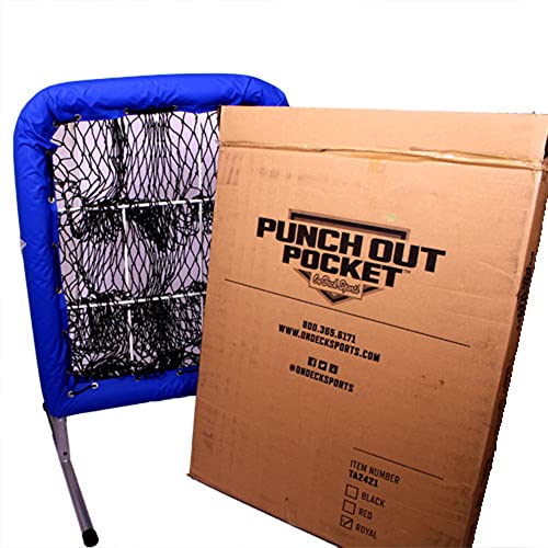On Deck Sports Indoor/Outdoor Baseball/Softball Pitcher Punch Out Pocket Strike Zone Training Aid - Blue #TOP4