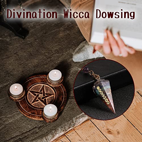 Pendule de chakra hexagone en orgonite pour la dowsing divination - 6