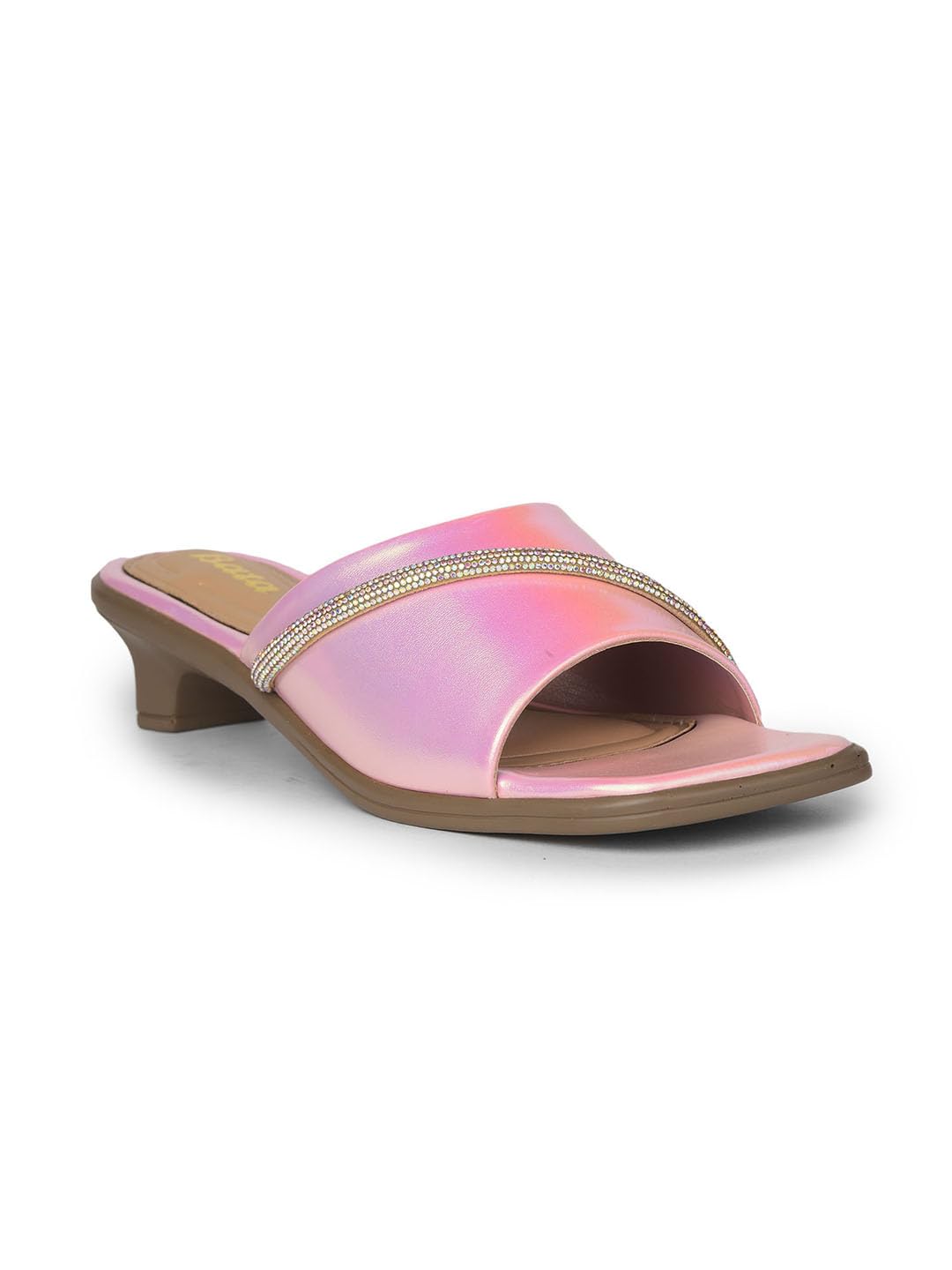 mule kitten heel sandals for Women-image-1
