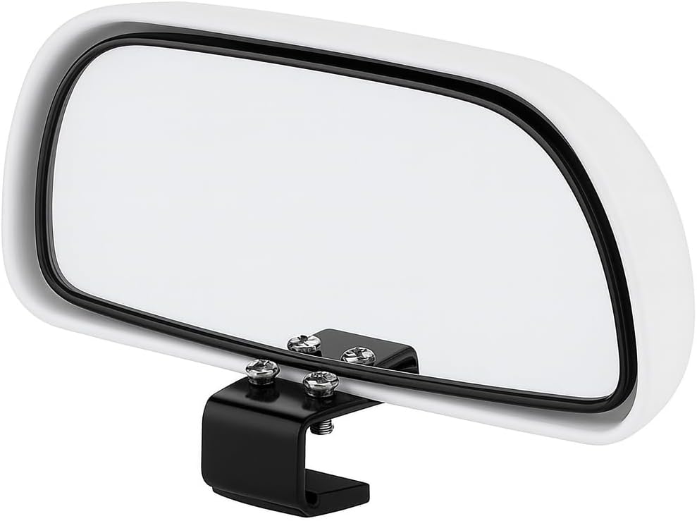 Universal Blind Spot Mirrors for Car Side Rear View, 2 Pack Wide Angle Adjustable Auxiliary Mirrors, HD Convex Glass Mirror for Safer Lane Changes, Parking, Fits Most Vehicles, Black