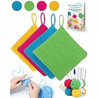 Katech Knitting Kit for Beginners-Learn to Knit Dishcloth