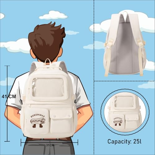 Image of Tinytot 25 Litre, Japanese Korean Style Niche College Students Light weight School bag Women's Travel Backpack