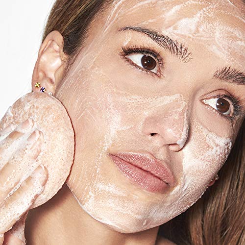 Honest Beauty Gentle Konjac Sponge With Pink Kaolin Clay |Soft Exfoliating Facial Sponge |Buff & Soften Skin | 1 Count #TOP3